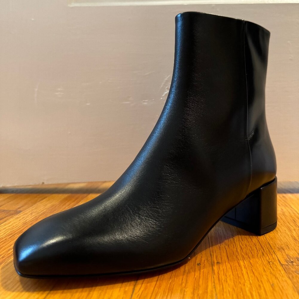 AEYDE BERLIN BLACK LEATHER ANKLE BOOTS